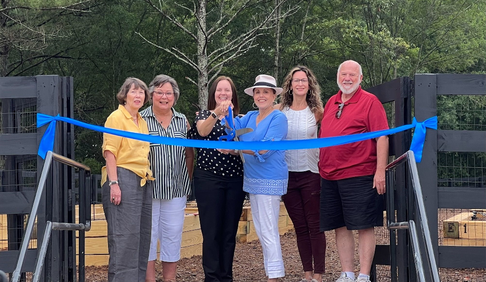 Ribbon cutting for community garden at Cresswind Georgia at Twin Lakes
