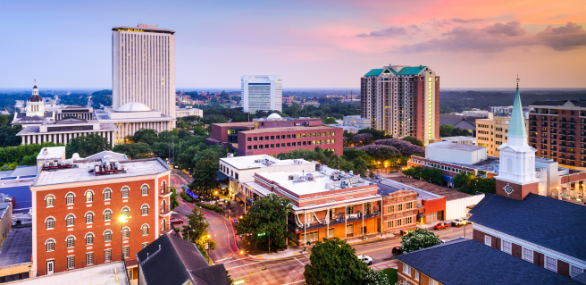 overview of downtown Tallahassee