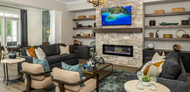Ranch Cottages for Rent onsite clubhouse for residents